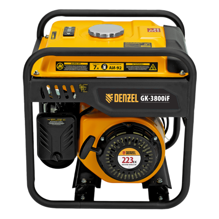 Генератор инверторный DENZEL GK-3800iF, 3,8 кВт, 230 В, ручной старт