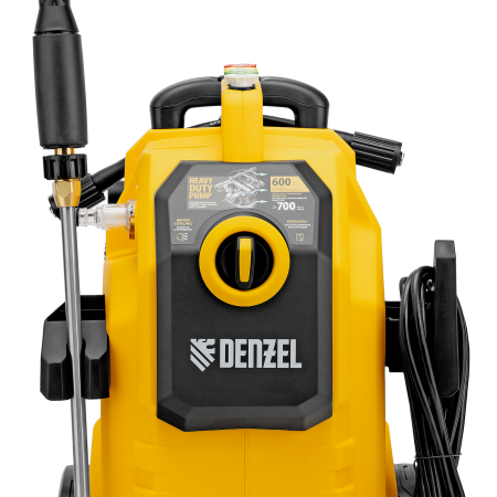 Моечная машина высокого давления DENZEL K 70 Power, 2500 Вт, 180 бар, 600 л/ч, асинхронный двигатель
