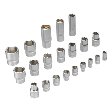 Набор инструментов DENZEL 1/2", 1/4", CrV, S2, пластиковый кейс, 64 предмета