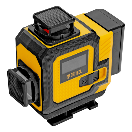 Лазерный уровень мультипризменный DENZEL DLV 360-4T, 30 м, зеленый луч, Li-Ion 2,4 Aч, штатив
