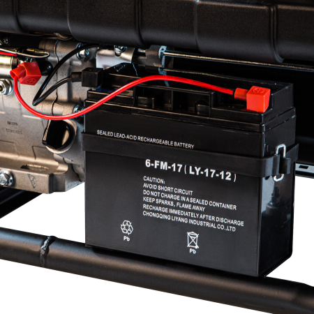 Генератор бензиновый DENZEL PS 80 E-3, 6.6 кВт, 400 В, 25 л, электростартер