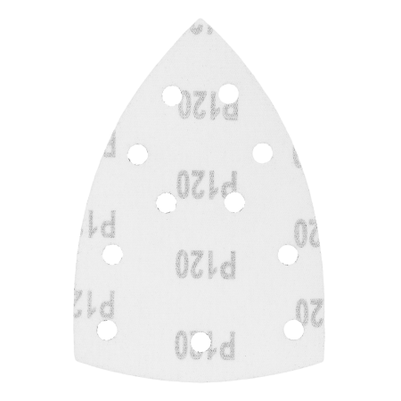 Треугольник абразивный на ворc. подложке под "липучку", перф., P 120, 150х150х100 мм, 5 шт. Denzel