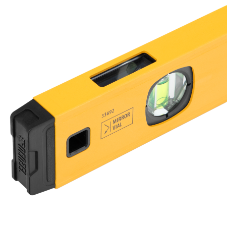 Уровень алюминиевый DENZEL магнит., фрезерованный, 3 глазка (1 зеркал.), 0,5 мм/м, 800 мм