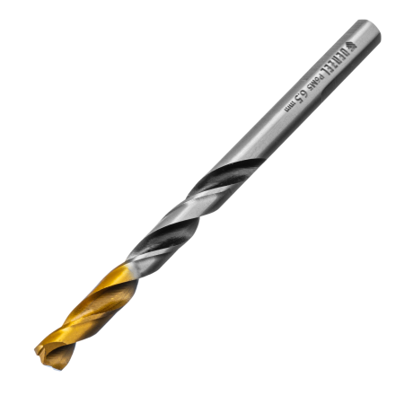 Сверло спиральное по металлу DENZEL 6,5 x 93 мм, Р6М5, Golden Tip, многогранная заточка