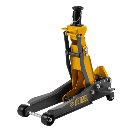 Домкрат гидравлический подкатной DENZEL 2/3 т, 98-770 мм, быстрый подъем, низ. подхват, проф, SUV