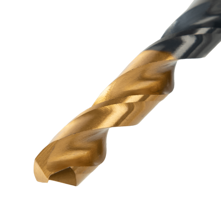 Набор сверл по металлу DENZEL 1-10 мм, HSS-Tin, Golden Tip, 10 шт