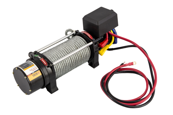 Лебедка автомобильная электрическая DENZEL LB-4000, 4.5 т, 3.7 кВт, 12В