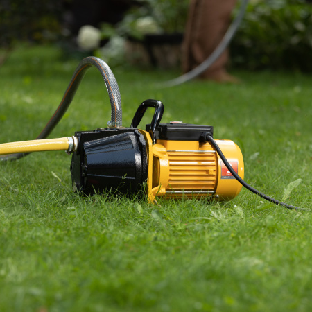 Насос садовый поверхностный DENZEL GP1100C, 1100 Вт, 4500 л/ч, высота подъема 46 м