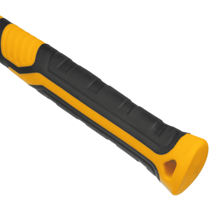 Киянка резиновая DENZEL 680 г, черно-белая, фибергласовая рукоятка c TPR покрытием