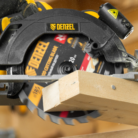 Пильный диск по дереву DENZEL с гвоздями, ф185 х 20 мм, 24 зубов