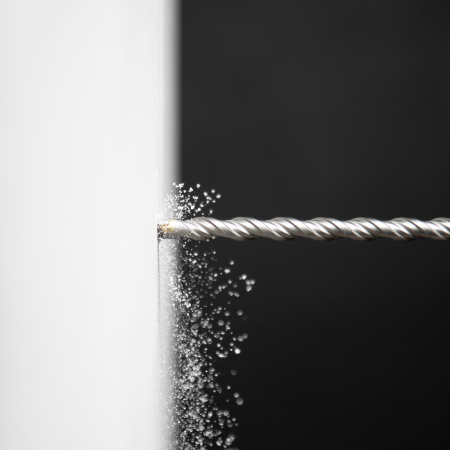 Бур по бетону DENZEL 705008, 6 x 260 мм, двойная спираль, три пылеотводящие кромки