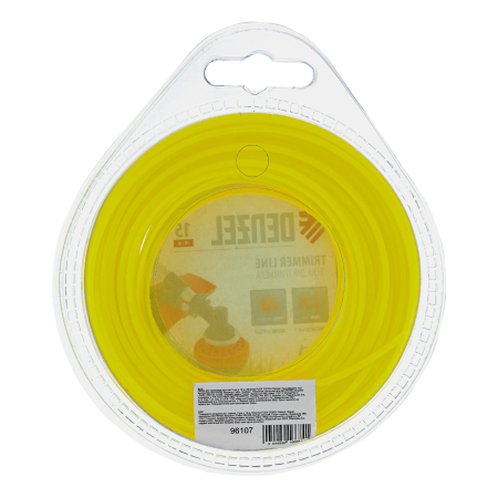 Леска для триммера DENZEL Flex Сord 96107, 2 мм x 15 м, круглая, блистер