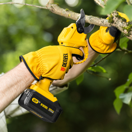 Секатор аккумуляторный DENZEL CP-30-0, 18В Li-Ion