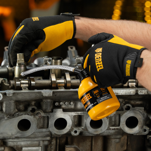 Масленка-нагнетатель DENZEL, металлический корпус, 0,3 л, гибкий наконечник