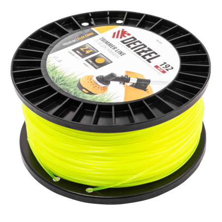 Леска для триммера DENZEL 96280 круглая, 2,4мм х 192м, на DIN катушке FLEX CORD