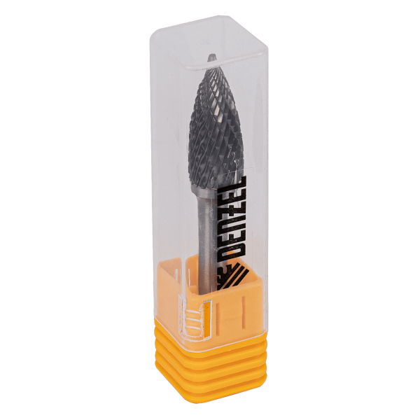 Борфреза по металлу DENZEL твердосплавная, параболическая заостренная, тип-G, 12 мм