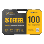 Набор инструментов DENZEL 1/2", 1/4", CrV, S2, пластиковый кейс, 100 предметов