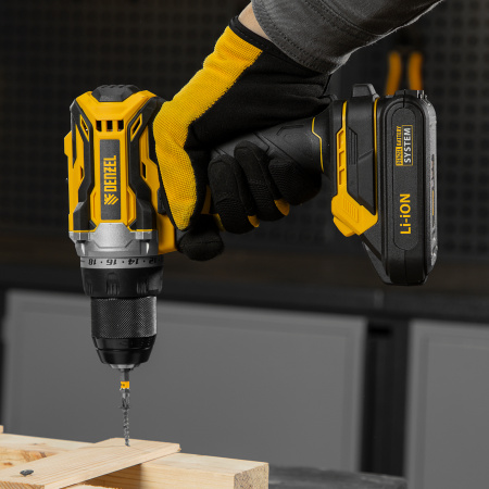 Дрель-шуруповерт аккумуляторная, бесщет. DENZEL BLDL-18-02 Li-Ion, 18 В