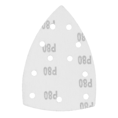 Треугольник абразивный на ворc. подложке под "липучку", перф., P 80, 150х150х100 мм, 5 шт. Denzel