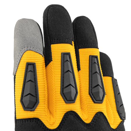 Перчатки универсальные DENZEL усиленные, с защитными накладками, размер 9