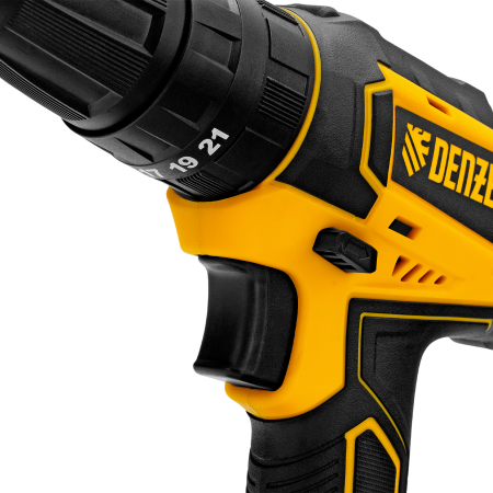 Дрель-шуруповерт аккумуляторная ударная DENZEL CID-18-02BM, Li-Ion, 18 В, 2 акк.