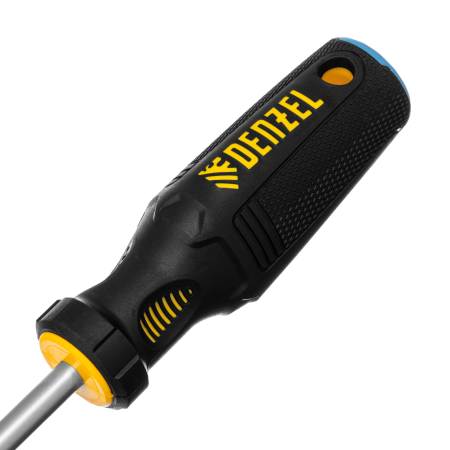 Отвертка DENZEL SL8x150 мм, S2, 3к рукоятка