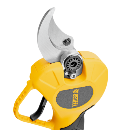 Секатор аккумуляторный, бесщет. DENZEL, CP-40BL, Li-Ion, 20 В, лезвия SK5