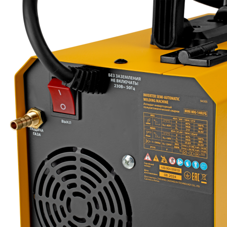 Аппарат инвертор. полуавтомат. сварки DENZEL Mini MIG-140LFG, 140 А, ПВ 60% Аппарат инвертор. полуавтомат. сварки DENZEL Mini MIG-140LFG, 140 А, ПВ 60%