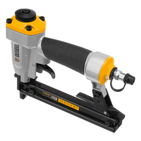 Степлер пневматический DENZEL PS8016 для прямоугольных скоб 21GA от 6 до 16 мм