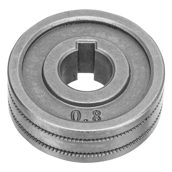 Подающий ролик DENZEL зубчатый профиль под флюсовую проволоку 0,8-1мм, 2 шт