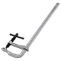 Струбцина DENZEL F-образная, 80x300мм, кованая