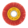 Щетка для УШМ DENZEL, 100 мм, Плоская, нейлоновая щетина, посадка 22,2 мм