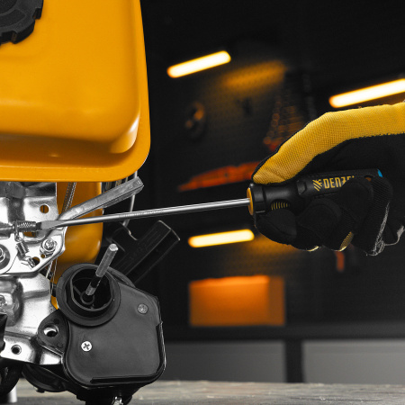 Отвертка DENZEL SL5x150 мм, S2, 3к рукоятка