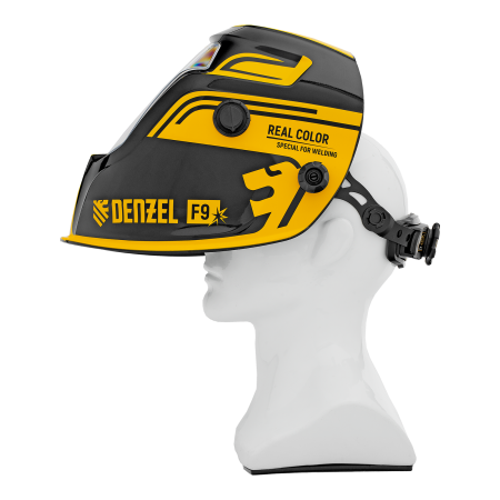 Щиток защитный лицевой DENZEL (маска сварщика) F9, см. окно 100x60, Real Color, DIN 4-8/9-13