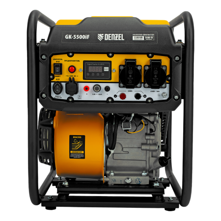 Генератор инверторный DENZEL GK-5500iF, 5,5 кВт, 230 В, ручной старт