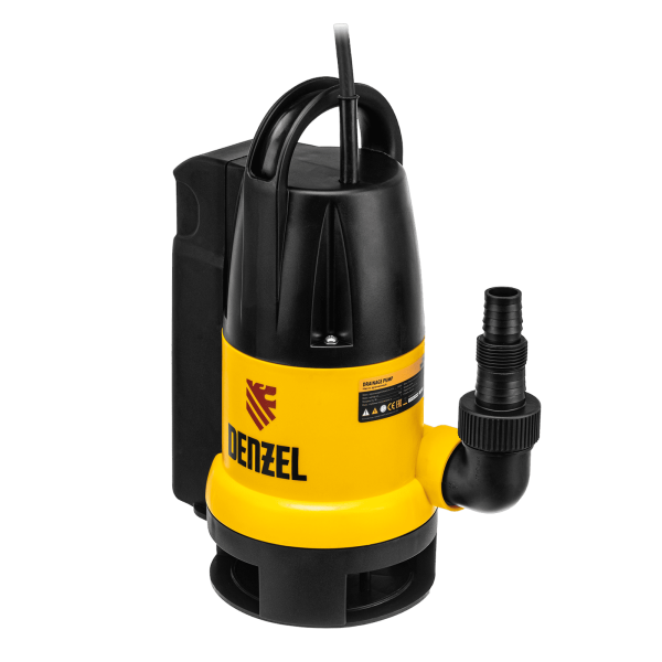 Дренажный насос DENZEL DP800A, 800 Вт, высота подъема 5 м, 13000 л/ч