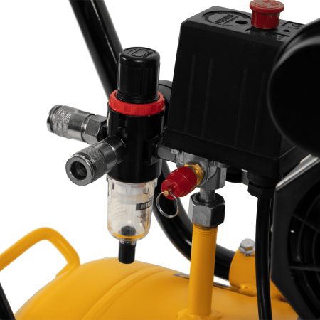 Компрессор безмасляный, малошумный DENZEL DLS 1800/100,1800 Вт, 3x600, 100 л, 345 л/мин