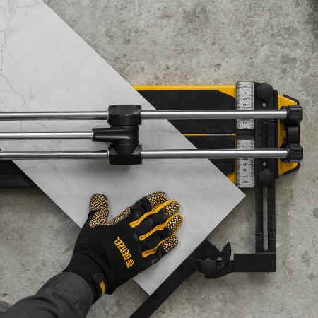 Плиткорез DENZEL 600х14мм, цельнометал. напр., каретка на подш., стальная станина, рукоятка-пенал