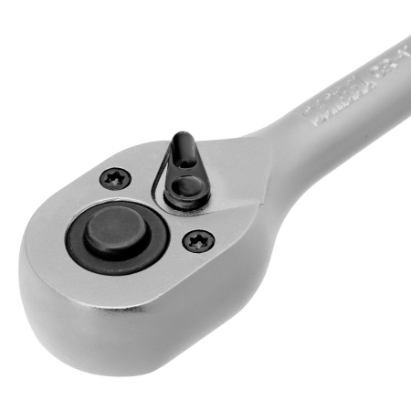 Ключ-трещотка DENZEL 1/4", 90 зубьев, с быстрым сбросом, CrV