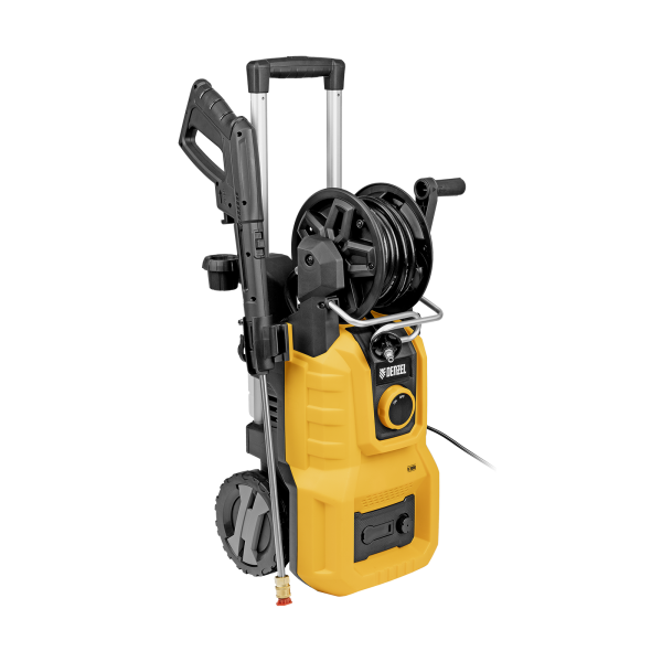 Моечная машина высокого давления DENZEL R-200D, 2400 Вт, 200 бар, 420 л/ч, с барабаном