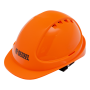 Каска защитная ударопрочная DENZEL ABS/PC, плавная регулировка, модель «Форвард» (К-05), оранж.