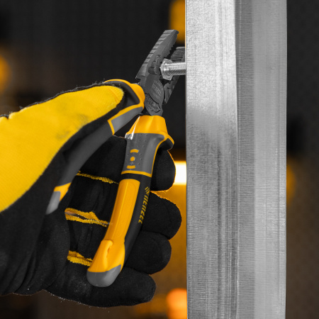 Плоскогубцы комбинированные DENZEL 165 мм, трехкомпонентные рукоятки