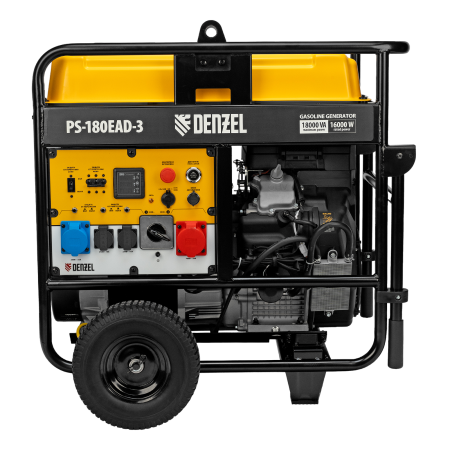 Генератор бензиновый DENZEL PS-180EAD-3, 18 кВт,230/400 В, 65л, разъем ATS,перекл.режима,эл.старт