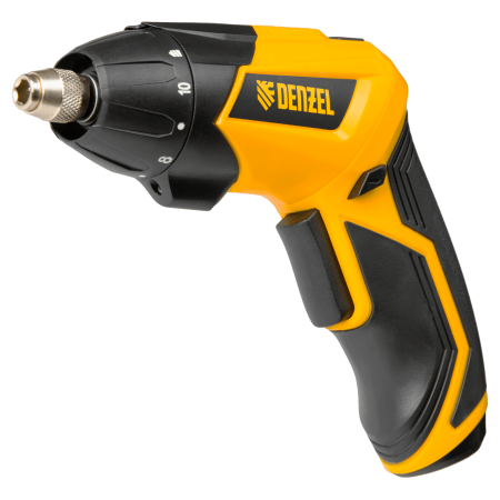 Отвертка DENZEL CSL-3.6-01, с аккумулятором 3.6 В Li-Ion, 1.3 Ач, 200 об/мин, с аксессуарами Отвертка DENZEL CSL-3.6-01, с аккумулятором 3.6 В Li-Ion, 1.3 Ач, 200 об/мин, с аксессуарами
