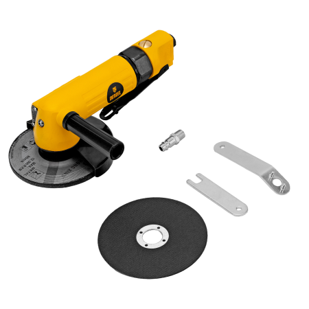 Пневматическая углошлифовальная машина DENZEL AG125, 11000 об/мин, 125 мм, 186 л/мин