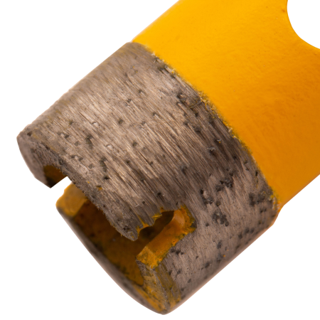 Сверло алмазное по керамограниту DENZEL 72677, 16 мм, мокрая резка, трехгранный хвостовик