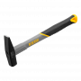 Молоток слесарный DENZEL 200 г, кованый, фибергласовая  рукоятка c TPR покрытием Молоток слесарный DENZEL 200 г, кованый, фибергласовая  рукоятка c TPR покрытием