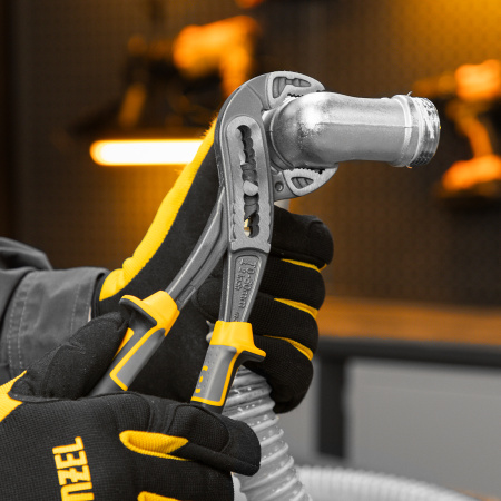 Клещи переставные DENZEL трехкомпонентные рукоятки 240 мм