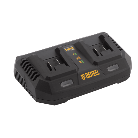 Зарядное устройство на 2 аккумулятора DENZEL IBC-18-3.0-2, Li-Ion, 18В, 3.0 А