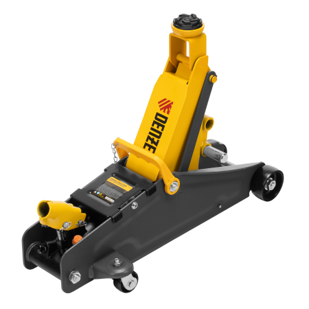 Домкрат гидравлический DENZEL подкатной с фиксатором, 2,8 т, 135-385 мм Домкрат гидравлический DENZEL подкатной с фиксатором, 2,8 т, 135-385 мм